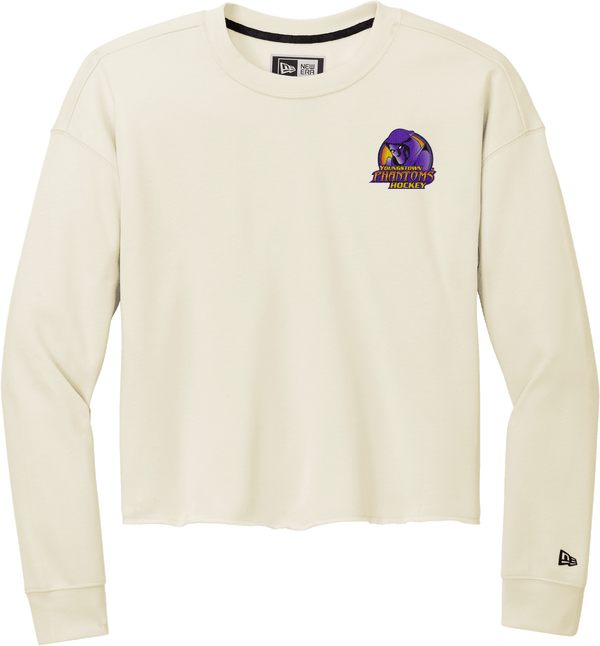 Youngstown Phantoms New Era Ladies Tri-Blend Fleece Crop Crew