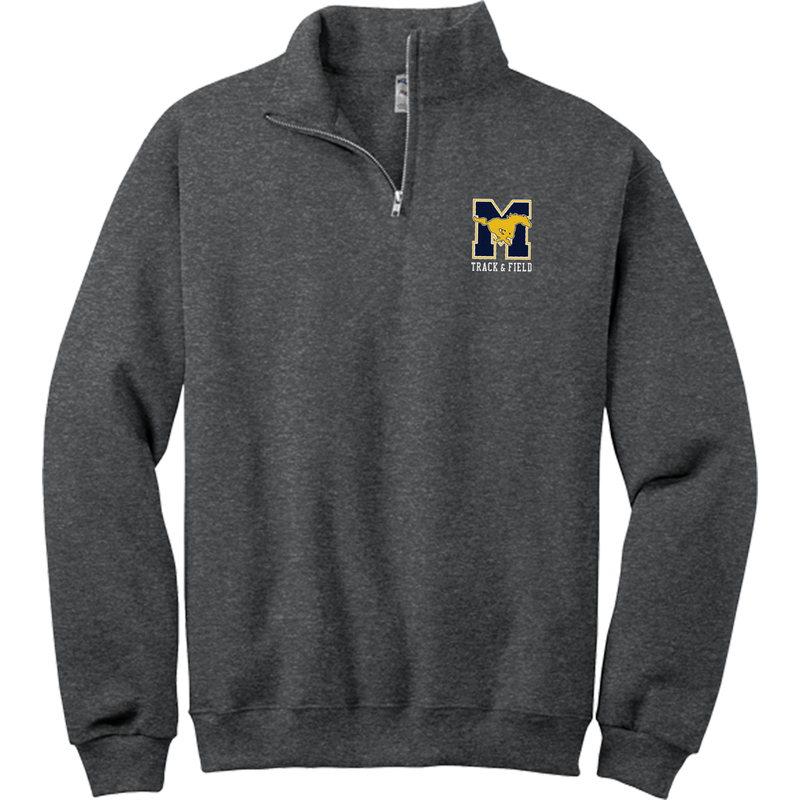 Marlboro Track and Field NuBlend 1/4-Zip Cadet Collar Sweatshirt