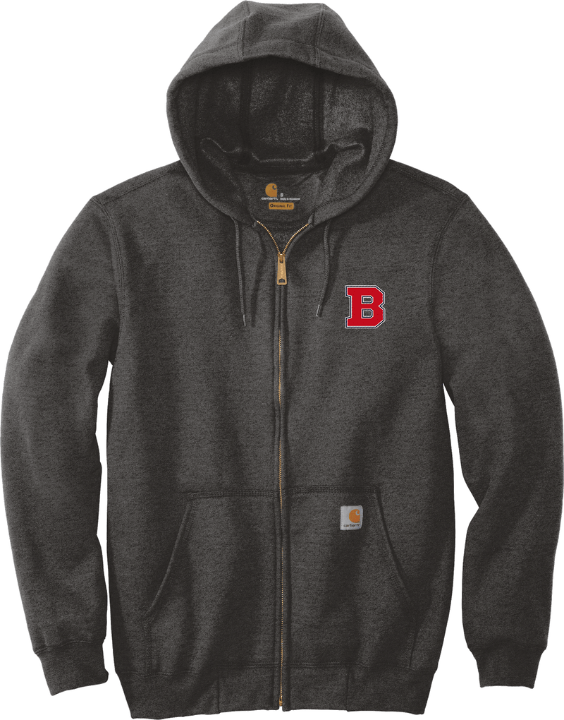 CT Bobcats Carhartt Midweight Hooded Zip-Front Sweatshirt