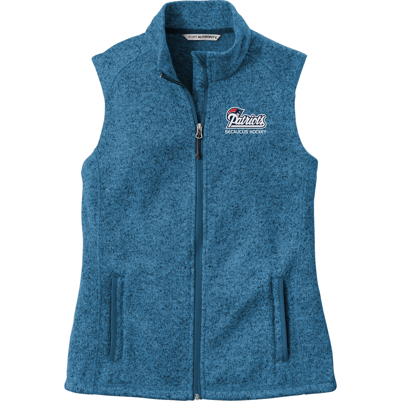 Secaucus Patriots Ladies Sweater Fleece Vest