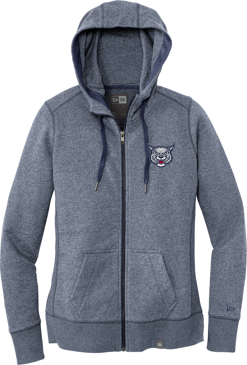 CT Bobcats New Era Ladies French Terry Full-Zip Hoodie