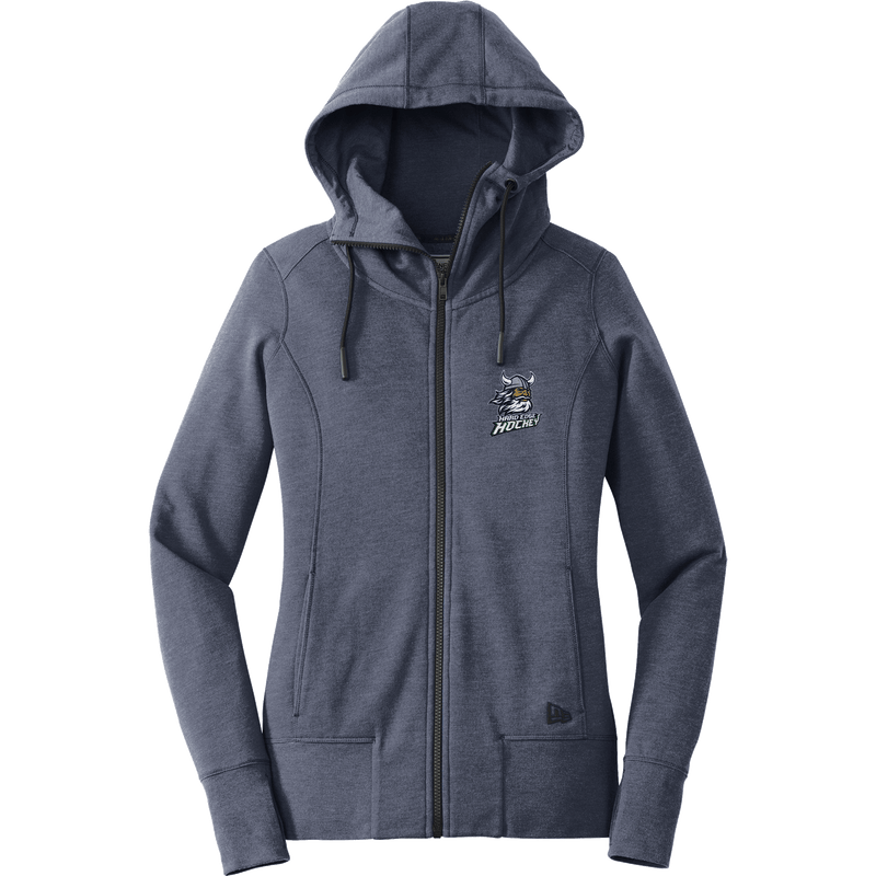 Hard Edge Hockey New Era Ladies Tri-Blend Fleece Full-Zip Hoodie