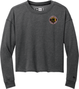 Maryland Black Bears New Era Ladies Tri-Blend Fleece Crop Crew