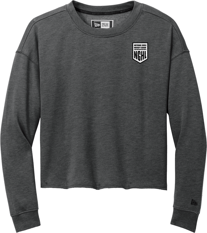 NGHL New Era Ladies Tri-Blend Fleece Crop Crew