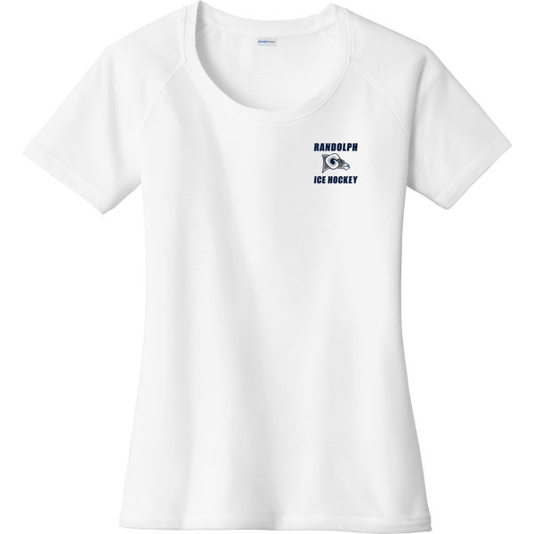 Randolph Recreation Ladies PosiCharge Tri-Blend Wicking Scoop Neck Raglan Tee