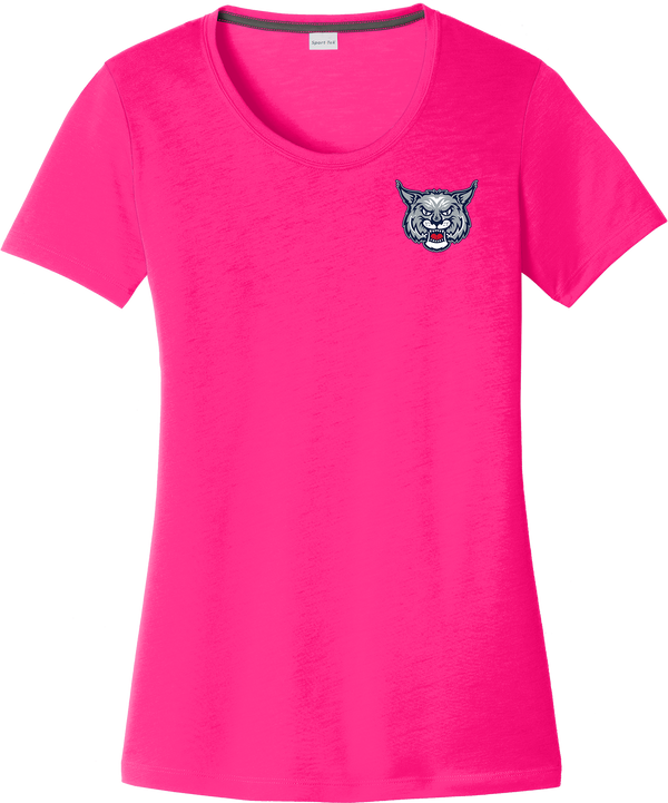 CT Bobcats Ladies PosiCharge Competitor Cotton Touch Scoop Neck Tee