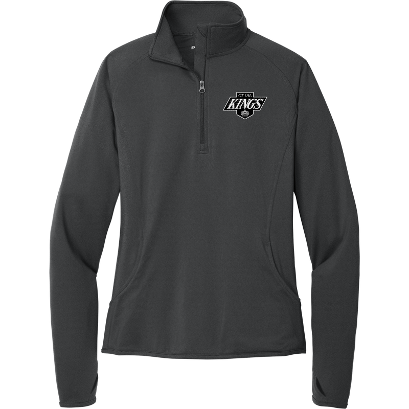 CT Oil Kings Ladies Sport-Wick Stretch 1/4-Zip Pullover