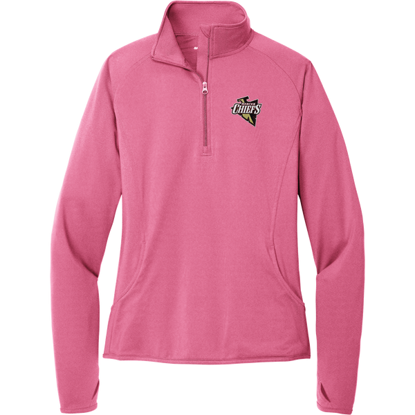 Mercer Chiefs Ladies Sport-Wick Stretch 1/4-Zip Pullover