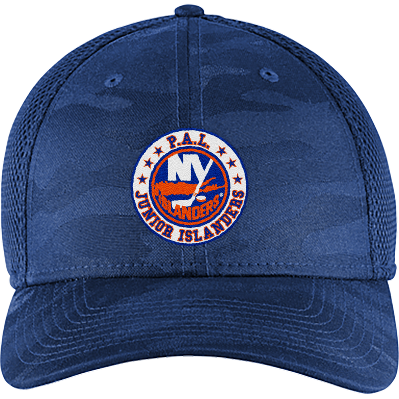 PAL Jr. Islanders New Era Tonal Camo Stretch Tech Mesh Cap