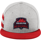 Philadelphia Resistance New Era Shadow Heather Striped Flat Bill Snapback Cap