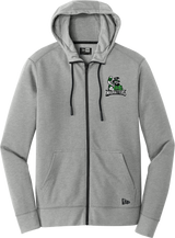 Atlanta Madhatters New Era Tri-Blend Fleece Full-Zip Hoodie