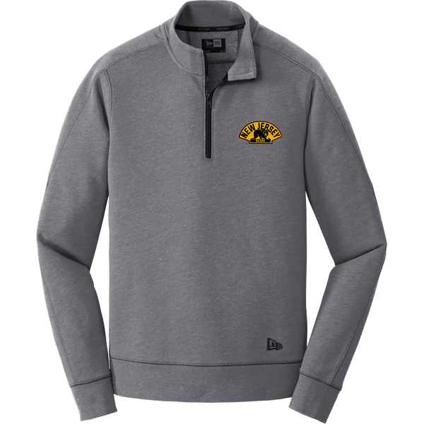 NJ Bears New Era Tri-Blend Fleece 1/4-Zip Pullover