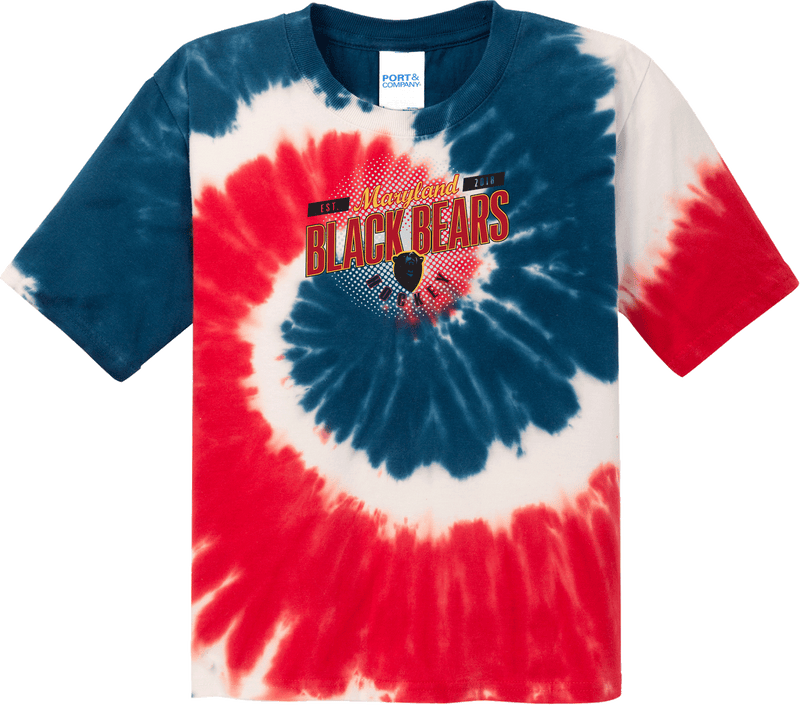 Maryland Black Bears Youth Tie-Dye Tee