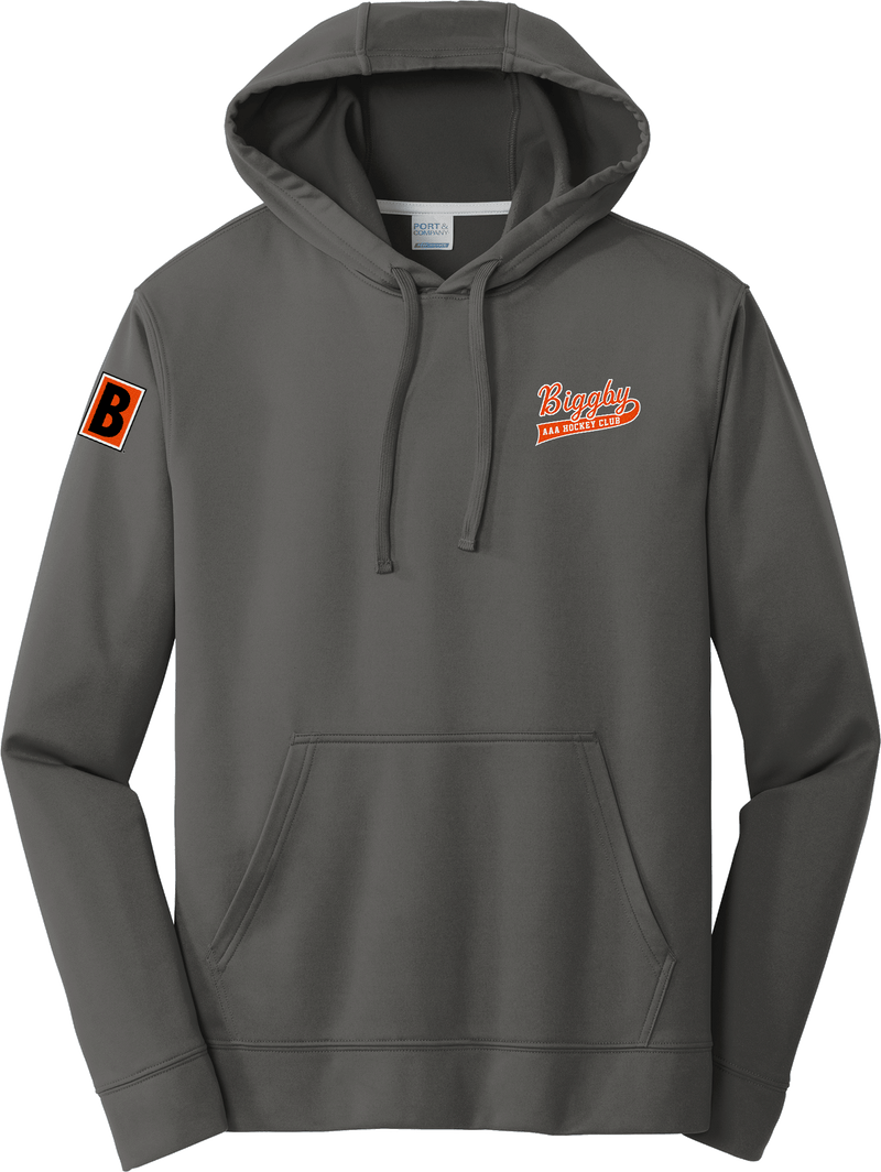 Biggby Coffee AAA Performance Fleece Pullover Hooded Sweatshirt