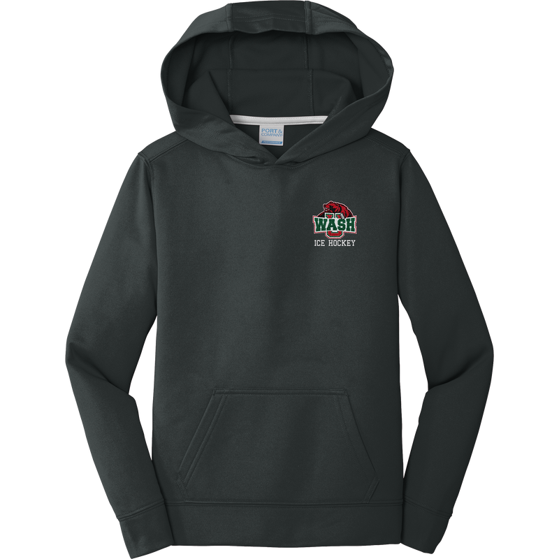 Wash U Youth Performance Fleece Pullover Hooded Sweatshirt