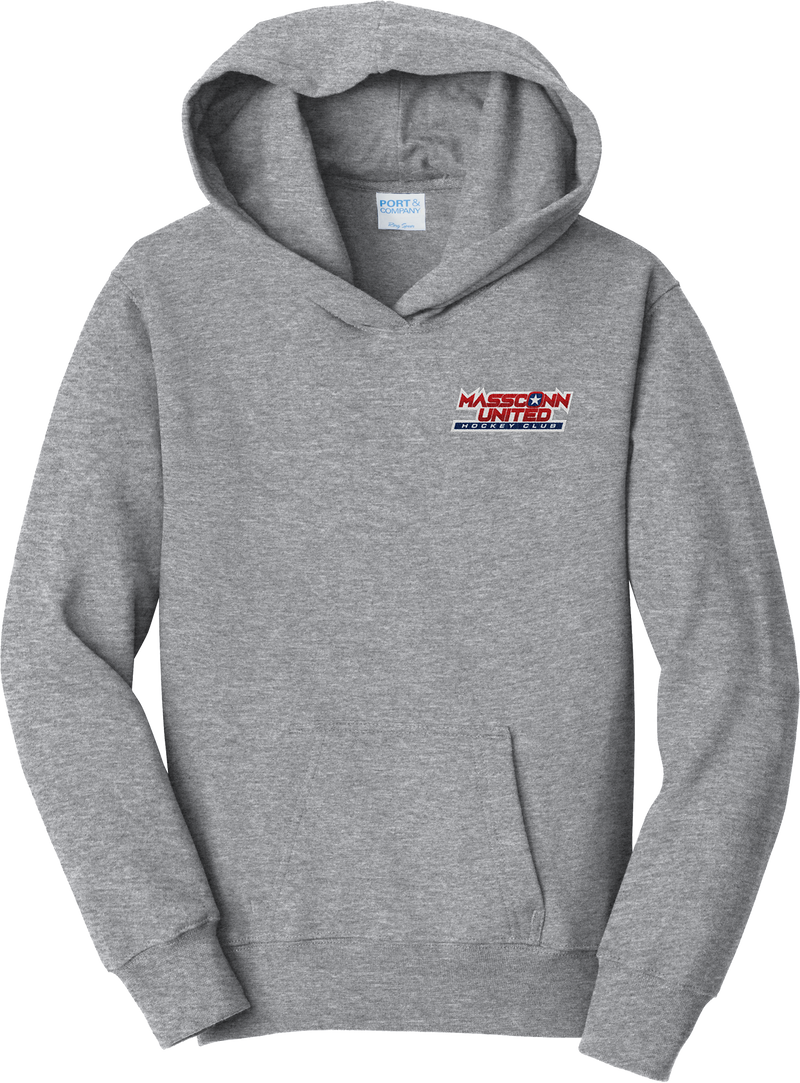 Mass Conn United Youth Fan Favorite Fleece Pullover Hooded Sweatshirt