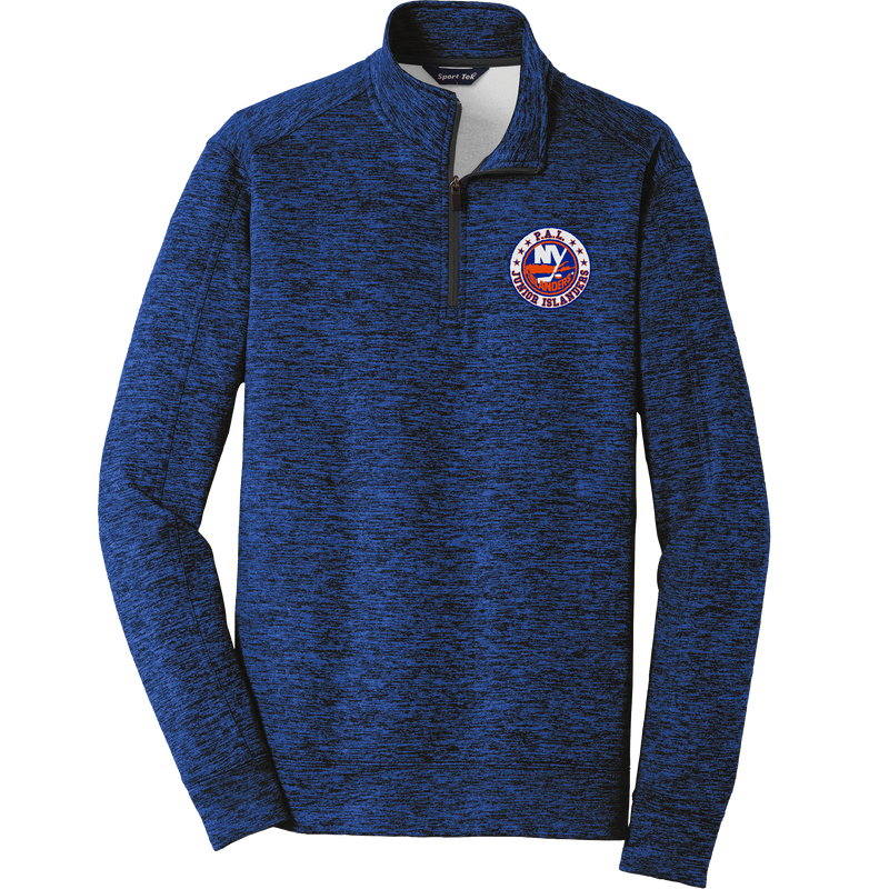 PAL Jr. Islanders PosiCharge Electric Heather Fleece 1/4-Zip Pullover