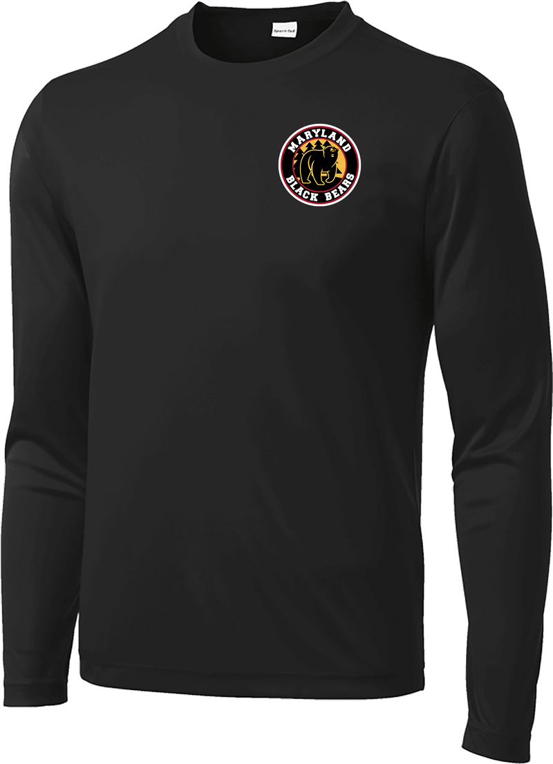 Maryland Black Bears Long Sleeve PosiCharge Competitor Tee