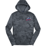 CT Wolfpack South Youth Sport-Wick CamoHex Fleece Hooded Pullover