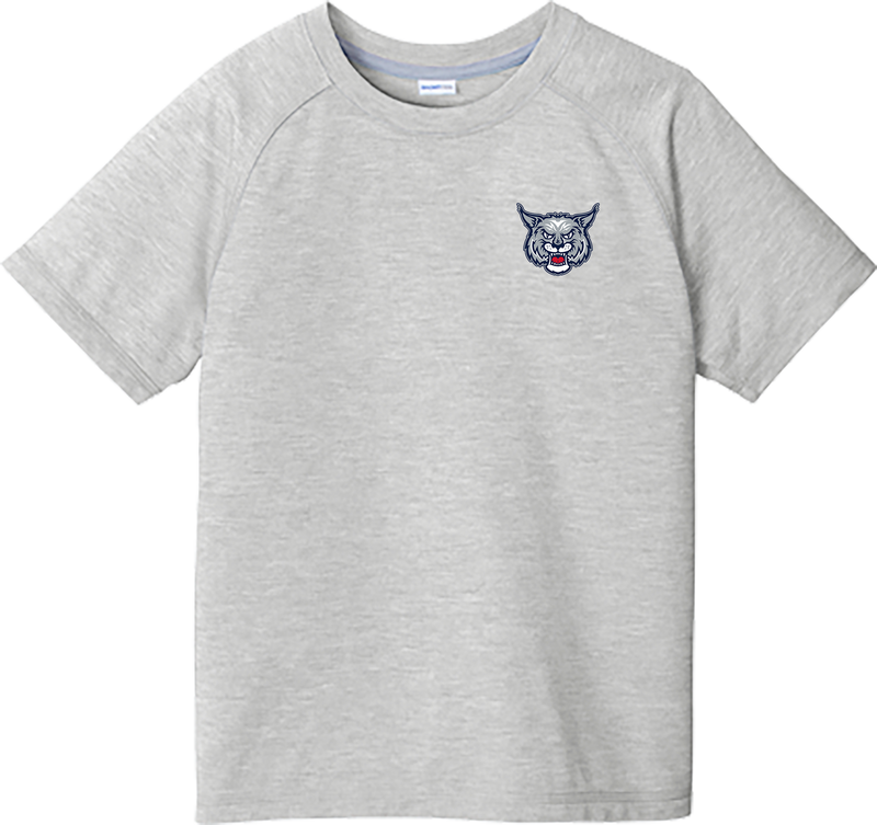 CT Bobcats Youth PosiCharge Tri-Blend Wicking Raglan Tee