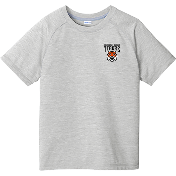 Princeton Jr. Tigers Youth PosiCharge Tri-Blend Wicking Raglan Tee